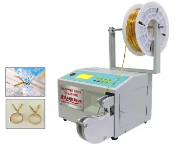 เครื่องมัดถุงพลาสติกด้วยลวดบิดสีทองความเร็วสูง WPM-GW