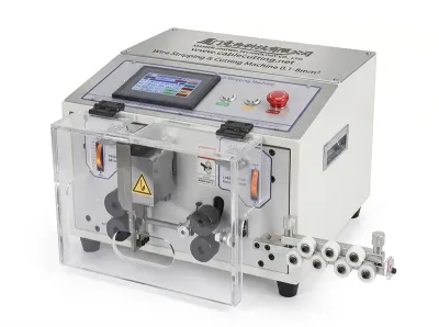 เครื่องปอกตัดสายไฟอัตโนมัติควบคุมหน้าจอสัมผัส 0.1-8mm² WPM-ES