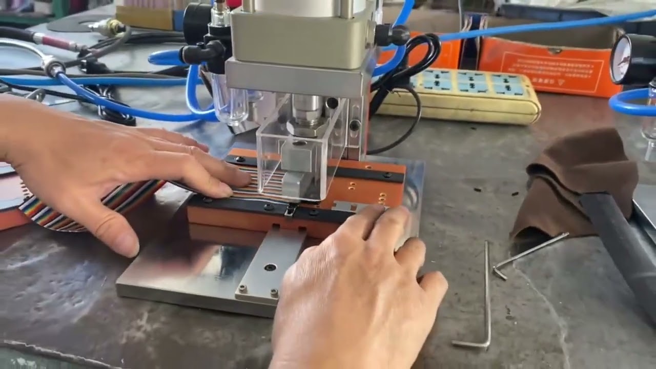 เครื่องกดอัดกึ่งอัตโนมัติ ทำงานจริง ภาพชัด | Semi Automatic Pressing Machine Real Working