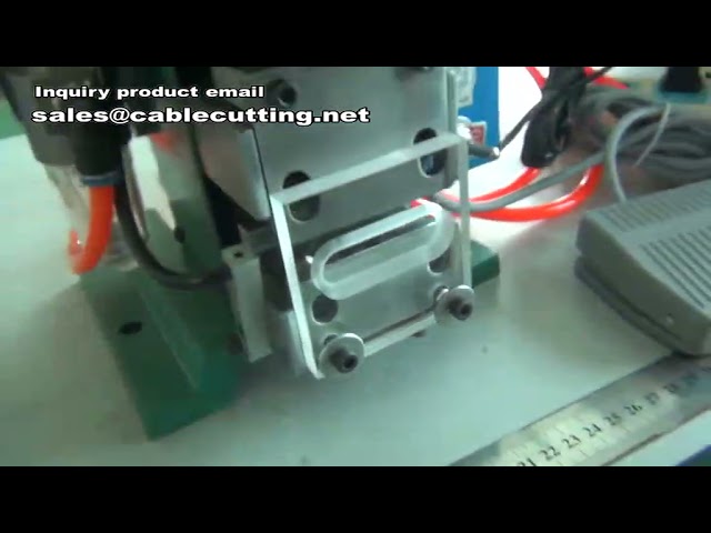 เครื่องปอกสายไฟแนวตั้ง (Vertical Type) | เครื่องปอกสายไฟกึ่งอัตโนมัติ | เครื่องลอกฉนวนสายไฟ