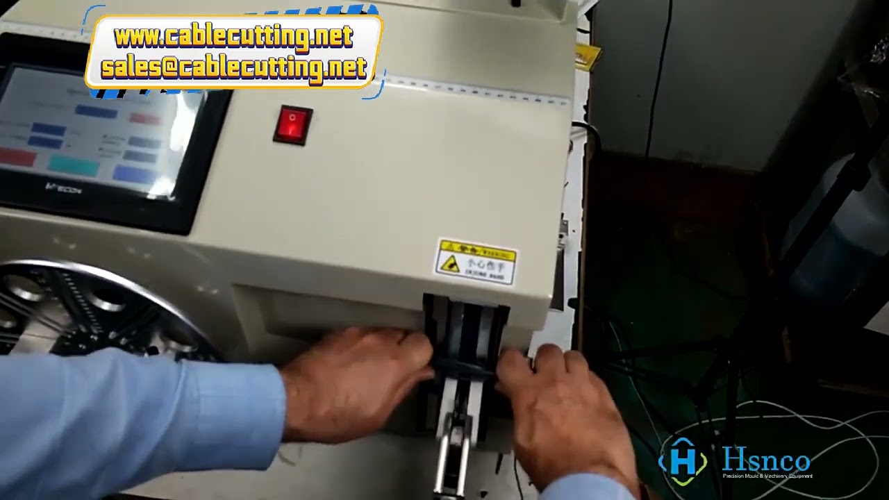 เครื่องมัดสายเคเบิลระบบ HMI Touch Screen | เครื่องพันและมัดลวดอัตโนมัติกึ่งอัตโนมัติ | สำหรับขดลวดสายเคเบิล