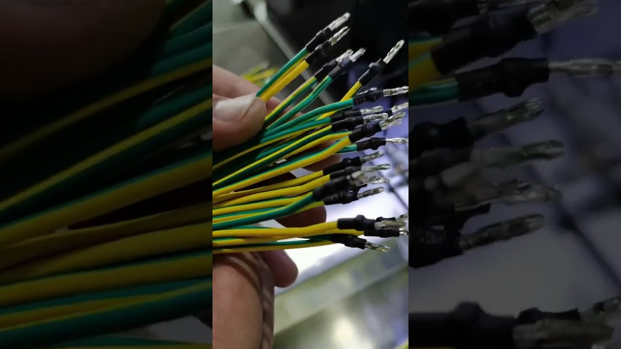 เครื่องใส่ท่อหดความร้อนบนสายไฟย้ำอัตโนมัติ | เครื่องตัดสายไฟ | โรงงาน