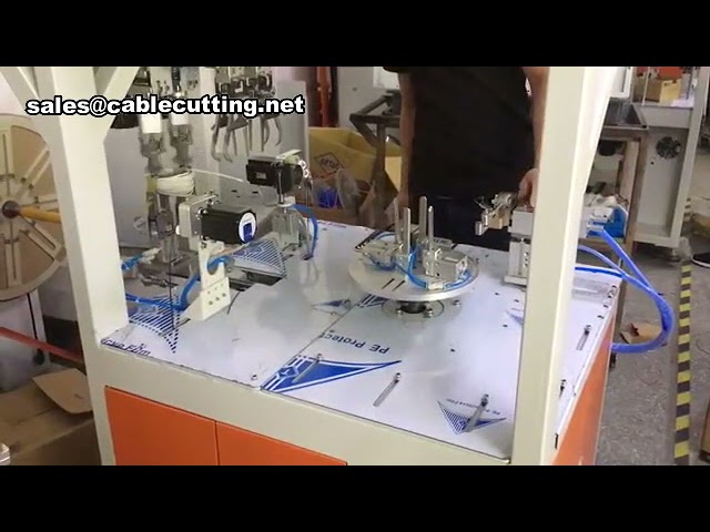 เครื่องพันและมัดสายเคเบิลรูปตัว O อัตโนมัติ | O Shape Cable Winding Tying Machine