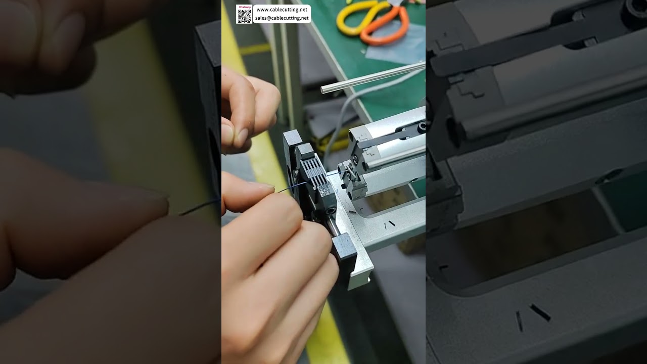 เครื่องปอกสายโคแอกเชียล ปอก 3 ชั้นแม่นยำ สำหรับสายไฟเส้นเล็ก 34 AWG
