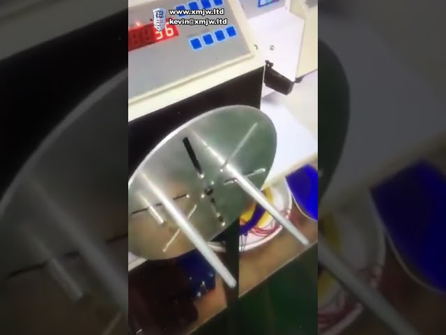 Flexible Semi Automatic Coil Wire Winding Machine wire twisted headphone wire winder