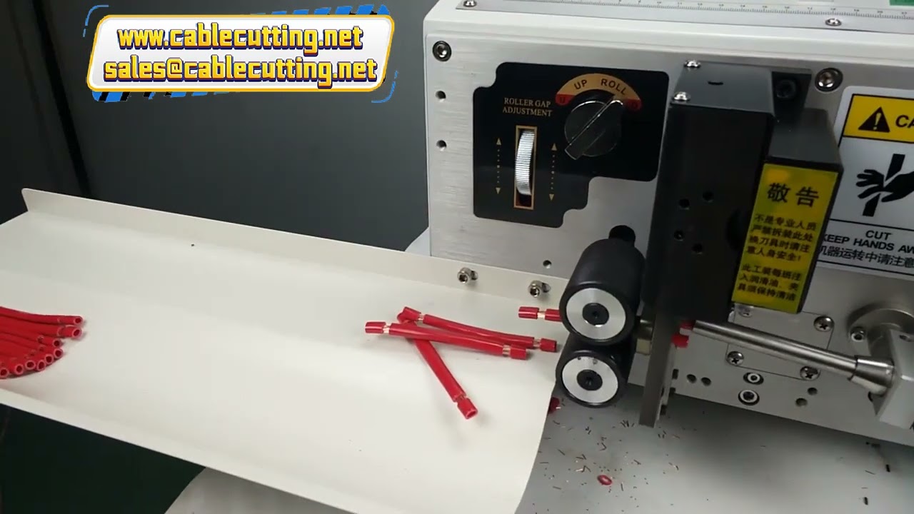 เครื่องตัดและปอกสายไฟทองแดงอัตโนมัติ รุ่นปอกสายไฟขนาด 10mm² | Wire Stripping Machine