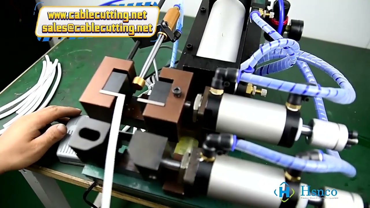 เครื่องปอกสายไฟและดึงสายแบบนิวเมติกรุ่น 305 | เครื่องปอกสายไฟกึ่งอัตโนมัติ