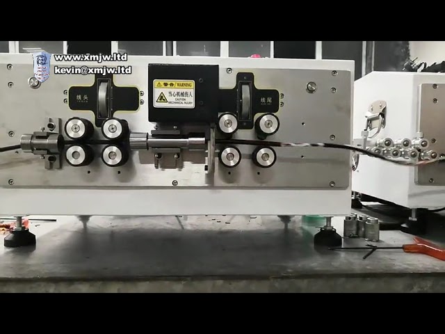 เครื่องตัดและปอกสายไฟอัตโนมัติ 8 ล้อขับเคลื่อน สำหรับสาย BV และสายอิเล็กทรอนิกส์