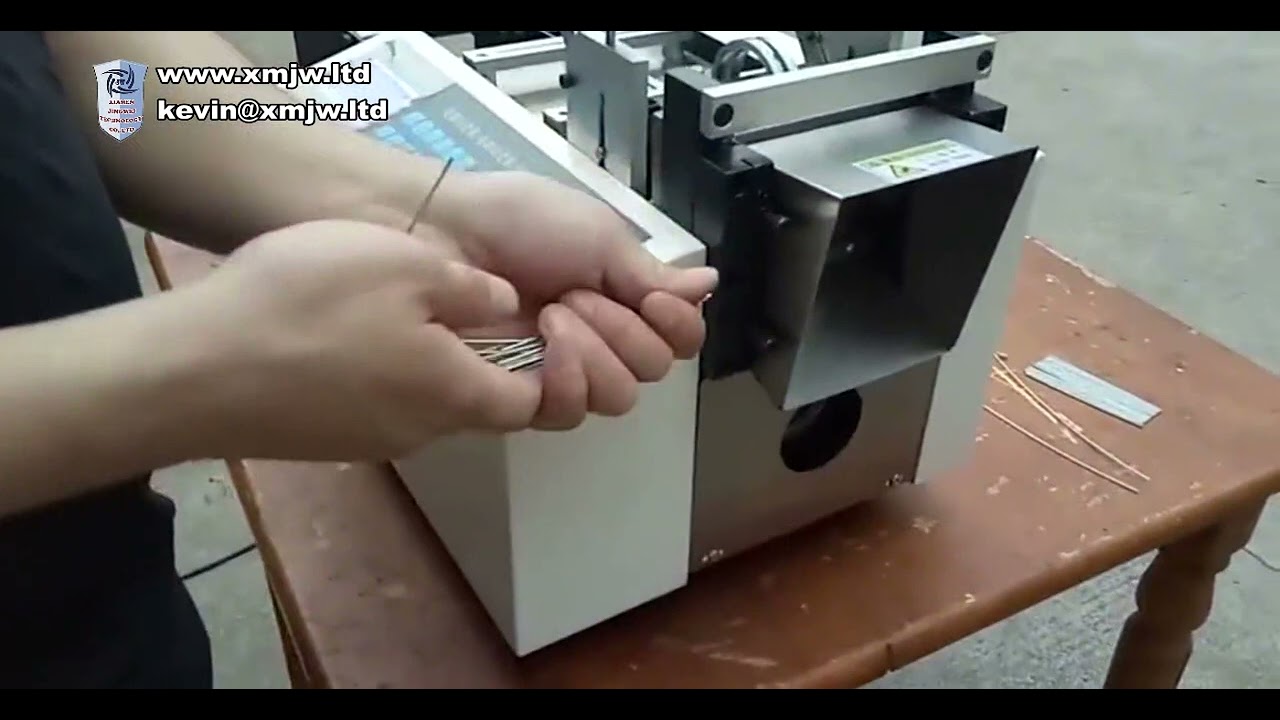 เครื่องตัดลวดเหล็ก เชือกโลหะอัจฉริยะอัตโนมัติ พร้อมจอแสดงผล LCD แม่นยำสูง