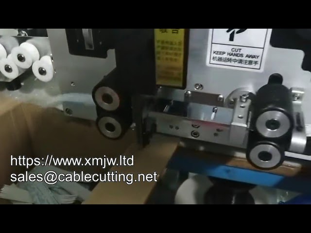 เครื่องตัดและปอกสายแบน Ribbon Wire อัตโนมัติ WPM 330a 12p พร้อมฟังก์ชันแยกสาย